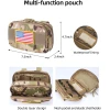 EZshoot Tactical Belt Men Battle Belt Multifunctional 7 in 1 Tactical Duty Belt with Accessories Pouches Utility Belt for Outdoor Sport Camo - Image 4