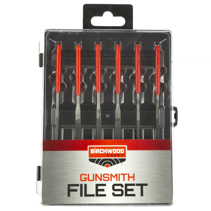 B-c Gunsmithing File Set 6pc Blk-rd