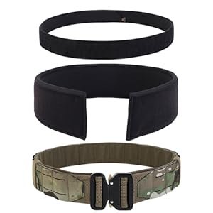 KRYDEX Quick Release MOLLE Range Belt with Inner Belt & Padded Anti-Slip Pad